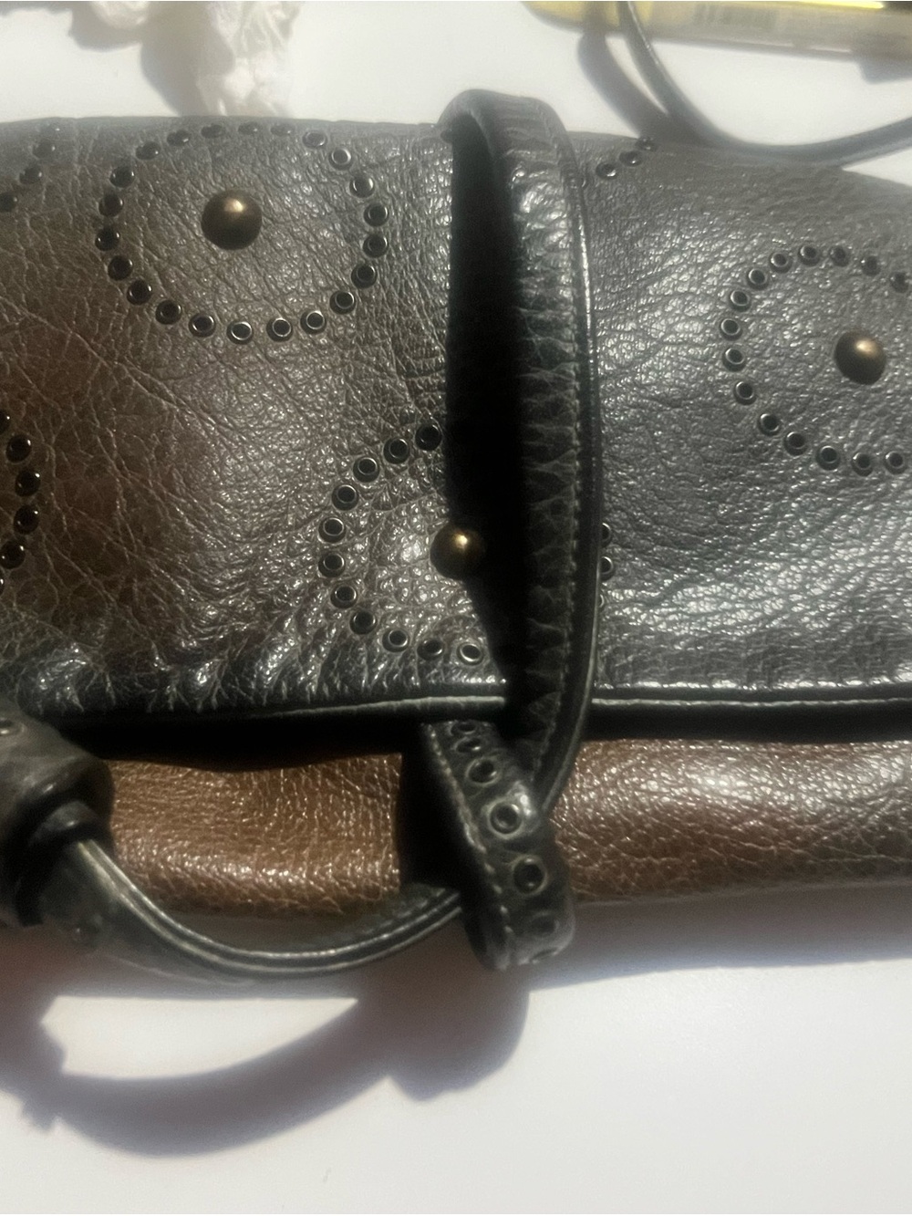 Vintage 1990s Nanni Milano Italian Leather Crossbody Bag